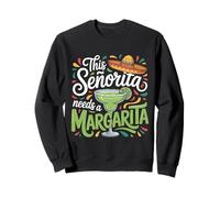 Esta Senorita Necesita una Fiesta navideña de Margarita Sudadera