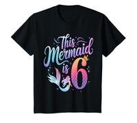 Esta Sirena Es 6 Trajes De Cumpleaños para Las Niñas Camiseta