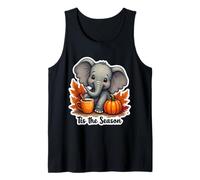 Esta Temporada Elefante Otoño Otoño Calabaza Hojas Camiseta sin Mangas