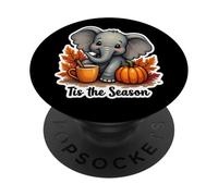 Esta Temporada Elefante Otoño Otoño Calabaza Hojas PopSockets PopGrip Adhesivo