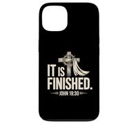 Está terminado Juan 19:30 Christian Cross Faith Design Carcasa para iPhone 13
