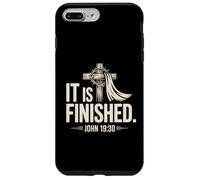Está terminado Juan 19:30 Christian Cross Faith Design Carcasa para iPhone 7 Plus/8 Plus