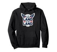 Esta Tierra es mi Tierra Águila patriótica Sudadera con Capucha