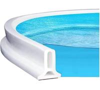 Esta Tira de Sellado Impermeable para mampara de Ducha - Barrera de Silicona autoadhesiva de 9 m para Cuartos húmedos - Diseño Plegable para una óptima separación Entre Zonas secas y húmedas