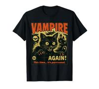 Esta Vez su purrrsonal Vampire Cat Horror Dark Funny Night Camiseta
