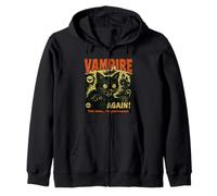 Esta Vez su purrrsonal Vampire Cat Horror Dark Funny Night Sudadera con Capucha