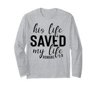 Esta Vida salvó a Hombres y Mujeres Cristianos Agradecidos Manga Larga