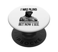 Estaba Ciego Pero Ahora Veo - Christian Streetwear PopSockets PopGrip Adhesivo