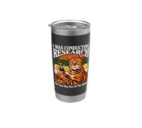 Estaba llevando a cabo una investigación sobre el humor del estudio del gato Vaso térmico de acero inoxidable de doble pared