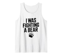 Estaba luchando contra un Oso Divertido Amante de los Animales de Aventura Camiseta sin Mangas