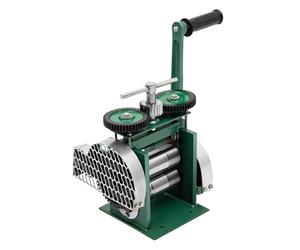 Estabeter Máquina de laminación manual para joyas, 120 mm, máquina de laminación manual, máquina de laminación combinada, laminador de joyas para fabricación de joyas, industria de la joyería