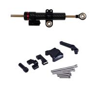 Estabilizador de Amortiguador Kit de Amortiguador de dirección estabilizador para Motocicleta,Soporte de Amortiguador,Accesorios para Motocicleta compatibles con Kawasaki Ninja 300(CF Black)