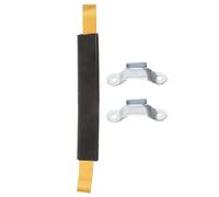 Estabilizador de Cabeza de Escalera Negro Antideslizante, para Poste | Goma E Hierro, Fijación de Doble Extremo, Amplia Compatibilidad, Accesorios para Escalera Doméstica
