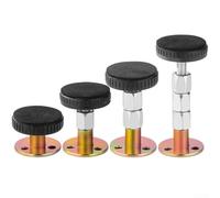 Estabilizador de cama ajustable/con almohadilla de goma suave, fijador antivibración para protección de pared de cabecero, se adapta a huecos de 30 a 110 mm, soporte de hierro plateado para camas