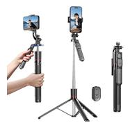 Estabilizador de cardán - Master Every Move 360, estabilizador de cardán de palo selfie, con control remoto inalámbrico, extensible hasta 67 pulgadas para tomas superiores y grupales, para smartphone