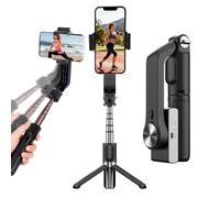 Estabilizador de cardán para smartphone con control remoto, trípode extensible de aluminio, rotación automática de 360°, equilibrio automático para grabación de video en vivo, vlogging, YouTube