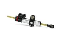 Estabilizador de dirección Estabilizador de Amorti Kit de Montaje de Soporte de dirección estabilizadora para Motocicleta, a Prueba de Golpes, Compatible con Forza 350 NSS 350,(A Set Silver)