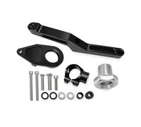 Estabilizador de dirección Kit de Montaje de Soporte de Amortiguador de dirección estabilizador para Motocicleta Compatible con Ninja ZX-6R 2009-2024 2025, Accesorios de Soporte(Dark Grey)
