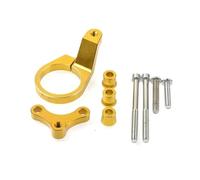 Estabilizador de dirección Kit de Montaje de Soporte de Amortiguador estabilizador de dirección para Motocicleta Compatible con Honda CBR650R 2019 2020 2021 2022(Gold Bracket)