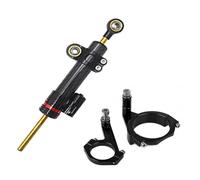 Estabilizador de dirección Kit de Soporte de Montaje de Amortiguador estabilizador de dirección de Fibra de Carbono para Motocicleta Compatible con Kawasaki NINJA650 2017-2022(Lavender)