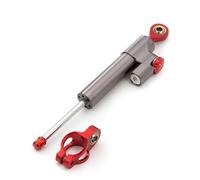 Estabilizador De Dirección Universal Ajustable Con Control De Amortiguación Direccional Para Aprilia(Gray-Red)