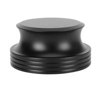 Estabilizador de Disco Giratorio LP, Abrazadera de Peso récord, Reductor de vibración HiFi de aleación de Aluminio para Tocadiscos, diseño liviano de 399 g con Fieltro Protector (Negra)