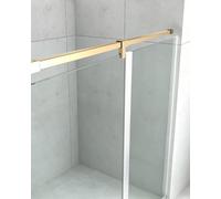 Estabilizador de Ducha Barra de Soporte para Mampara de Ducha con Abrazadera Ajustable, Barra de Refuerzo para Mampara de Ducha/Soporte Estabilizador de Vidrio(Titanium,100 cm (39 3/8"))
