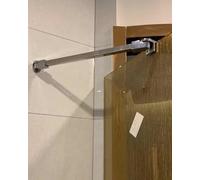 Estabilizador de Ducha Barra Fija Ajustable para Mampara de Ducha Triangular, Estabilizador de Vidrio Sin Marco/Abrazadera de Fijación para Panel de Ducha, Riel de Refuerzo(90 cm (35 3/8"))