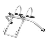 Estabilizador de escala Plata Ganchos de escalera para Techo de Acero Extensión de Techo Robusto Adaptador de Techo Universal (43x41x12cm)