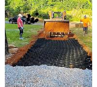 Estabilizador de grava de 5 cm - Rejilla de pavimentación de césped permeable para jardinería, pendientes y patios, soporta 370.4 kg/ft² 3 m x 5 m, solución al aire libre