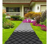 Estabilizador de grava resistente para paisajismo, rejillas de control de barro para jardines, caminos y áreas de estacionamiento (5x26ft, 16.5 x 7.9 m)
