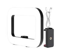 Estabilizador de luz anular para teléfono - Kit de video LED portátil | Herramienta de grabación de selfie Vlogging - Dispositivo de iluminación integrado Mango de batería 8000mAh para smartphone, app