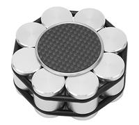 Estabilizador de Peso de Disco de Metal, Estabilizador de Abrazadera de Tocadiscos de Peso de Vinilo LP con Parte Inferior de Silicona, Estabilizador de Disco de Aleación de Aluminio, Peso de Registro