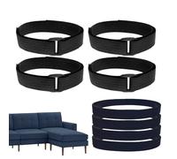 Estabilizador de piernas del sofá - Conector de sofá seccional, correas de goma elástica | Sofa Capes Capes Bandas de fijación Anillos de goma, Proteja los pisos de arañazos In