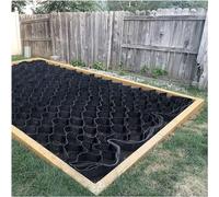 Estabilizador de rejilla de jardín al aire libre, malla de plástico para caminos de entrada y pendientes empinadas, 8 m x 6 m, alfombrilla de soporte de grava para paisajismo duradero