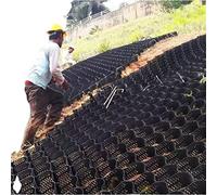 Estabilizador de rejilla de suelo de polietileno de alta densidad para terrazas, cobertizos, caminos, entradas y zonas de estacionamiento, tapete de control de erosión resistente, 200 cm x 800 cm