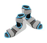 Estabilizador de tobillo, fijación de férula de articulación de tobillo transpirable Gancho y bucle de soporte de pie ajustable para pies lesionados (Izquierda L)