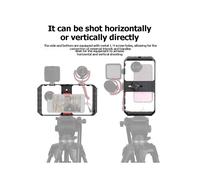 Estabilizador de Vídeo para Teléfono Móvil con Soportes de Zapata Fría, Kit de Filmación para Smartphone para Vlogging/Filmación