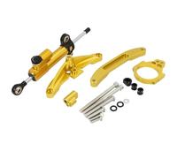 Estabilizador Dirección Motocicleta para Yamaha FZ1 para FAZER 2006-2015 Control Seguridad Ajustable Lineal Invertido Fabricado Estabilizador Amortiguador Motocicleta Montaje(Conjunto 12)