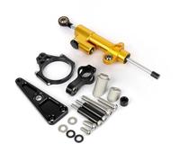 Estabilizador Dirección para XADV 750 X-ADV750 2017 Control Lineal Seguridad Invertido Ajustable Fabricado Aluminio CNC Estabilizador Amortiguador Motocicleta Montaje(Conjunto 4)