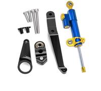 Estabilizador Kit Estabilizador De Dirección para Motocicleta para para CBR954RR 2002-2003 Adaptador Soporte Montaje Amortiguador Aluminio CNC Direccion Amortiguador(Color 2)
