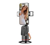 Estabilizador para Smartphones, Bwaliffury Estabilizador de Movil, Soporte de Seguimiento Facial, 360 ° Seguimiento Automático, Iluminación, portátil y Plegable, Gimbal para Vlogs, Youtube y TikTok