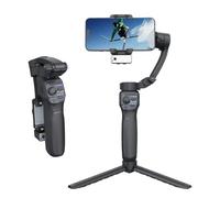 Estabilizador Smartphone, Estabilizador de Cardán Smartphone Plegable 3 Ejes con Trípode Palo Selfie Estabilizador de Movil con Luz de Relleno 360°Rotación para Vlog Grabación de Video