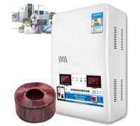 Estabilizador Voltaje Ultrabajo 220 V, 6800 W/15000 W/20000 W, Estabilizador Voltaje Potencia Completamente Automático, Pantalla Voltaje Doble Pantalla Digital, 6 Protecciones Principales,15000W