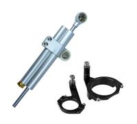 Estabilizadorde Dirección Kit de Soporte de Montaje de Amortiguador de dirección Estable de Doble Tubo CNC para Motocicleta Compatible con Kawasaki NINJA650 2017-2022(B 1 Set)