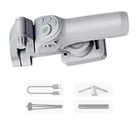 Estabilizadores de cámara ligeros, antivibración, diseño ortogonal de 3 ejes, luz de relleno integrada, perfecto para fotografía con poca luz, estabilizador de mano, antivibración ortogonal