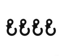 Estabilizadores de cola de mono de silicona, 48 piezas para cuerdas de arco compuestas, mejora efectiva del rendimiento (4 unidades, negro)