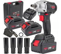 Establecer 20V AK. destornillador sin escaparates 380 nm 1/2 "2x4Ah LE-ion LED + accesorios