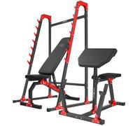 Establecer MH10 | Banco de musculación, soporte de barra, banco Scott