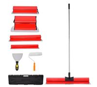 Establecer Una Espátula De Área,herramienta De Relleno Con Manija De Aluminio Ajustable Y Cuchilla De Reemplazo, Espátula De Superficie Para Paredes Y Techos De Enlucido(20cm + 40 Cm + 60 Cm + 100 Cm)